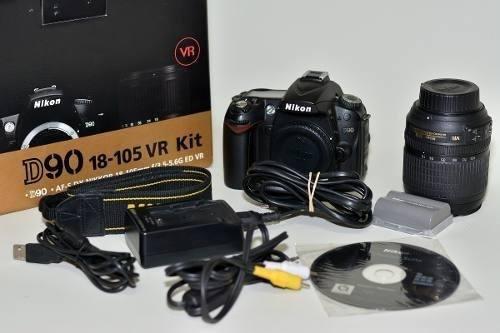 Cámara Nikon D90 + Lente Nikkor 18-105 + Acc.kit Completo