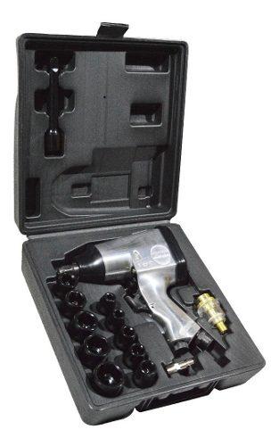 Kit Llave De Impacto Con 17 Accesorios Konan