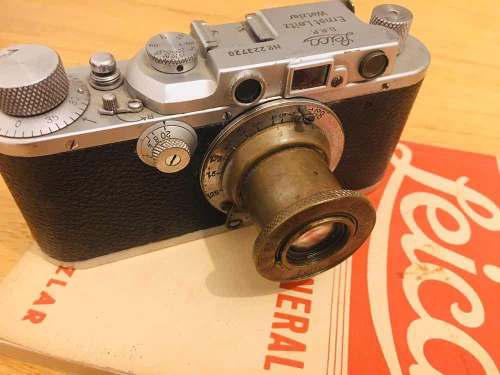Leica 3a + 1936/37 Con Lente Elmar F:5cm 1:3.5 + Catalogo