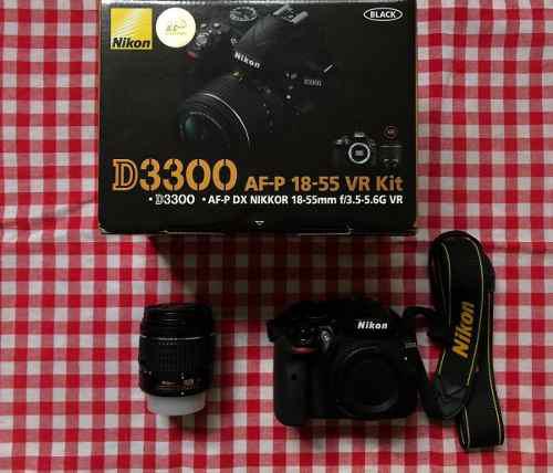 Nikon D3300 Con Lente Kit 18-55mm F:3.5 - 5.6 Como Nueva!!