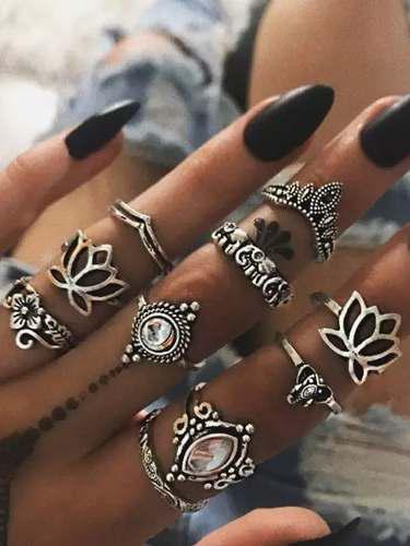 Set De 10 Anillos