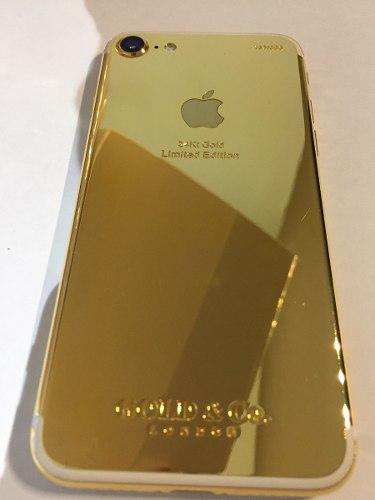iPhone 7 32gb Custom Gold 24kt Libre Como Nuevo, No Permuto