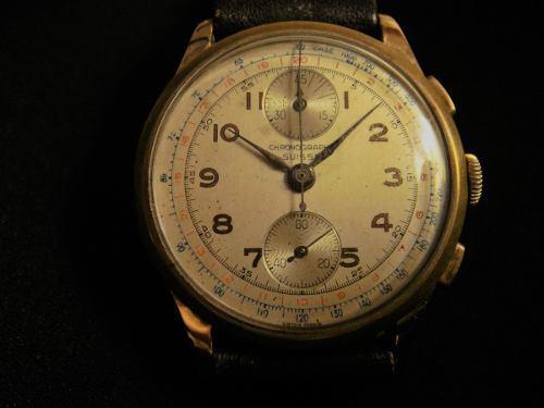 Antiguo Reloj Chronographe Suisse Oro