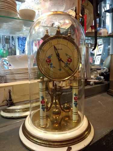 Antiguo Reloj De Mesa Aleman Hallers