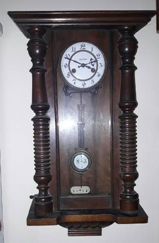 Antiguo Reloj De Pendulo Gustav Becker