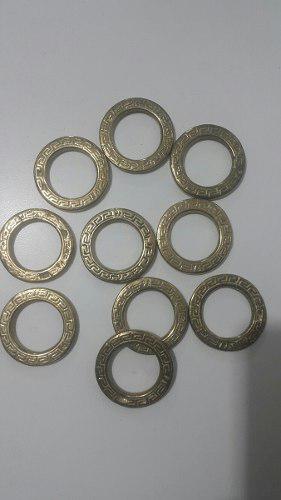 Argollas 32 Mm De Bronce Labradas 10 Un Artesanías Sogueros