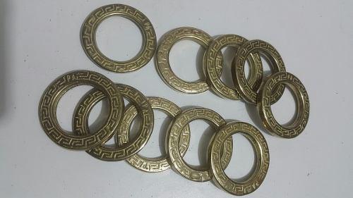 Argollas 36 Mm De Bronce Labradas 10 Un Artesanías Sogueros