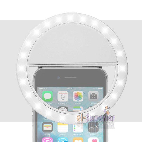 Aro Luz Led Para Selfies Celular Tablet Anillo Clip Obelisco