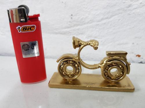 Arte Chatarra Artesanía En Metal Reciclado Moto Miniatura