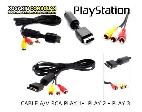 Cable Audio Video Play 1 - Play 2 - Play 3 Salida Clasica