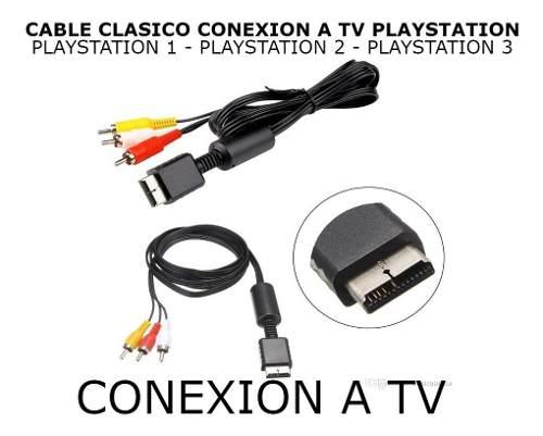 Cable Conexion Rca Clasico Plastation 1 Playstation 2 Ps3