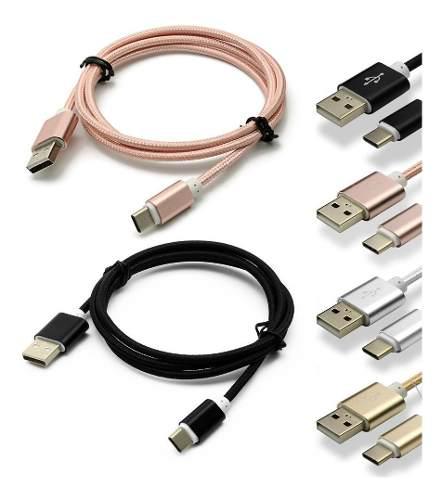 Cable Datos Carga Rapida Tipo C Reforzado Usb 2.1a Type C