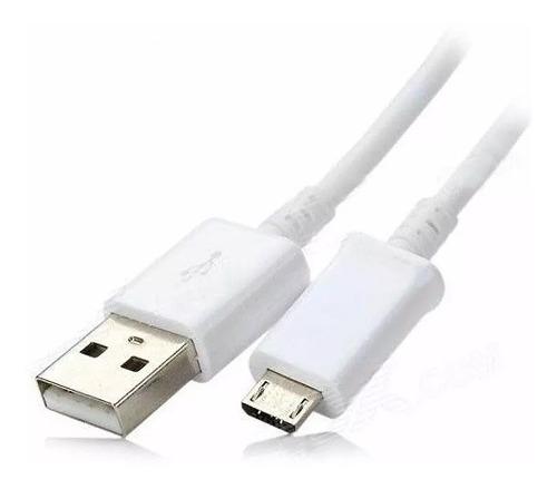 Cable Micro Usb V8 0.80 Cm Blanco/negro Todas Las Marcas