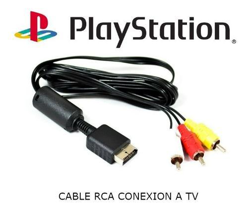 Cable Rca Audio Video Conecion A Tv Playstation 1 Psx Ps1