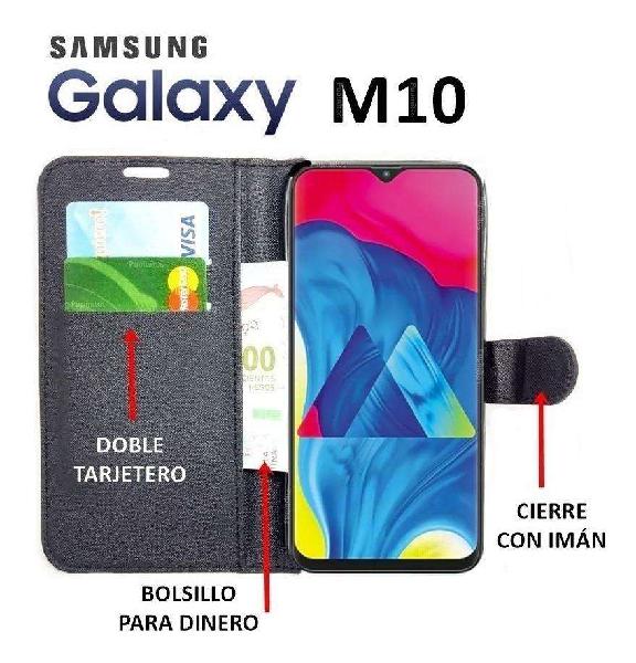 Funda Con Tapa Estilo Billetera Samsung Galaxy M10 Rosario