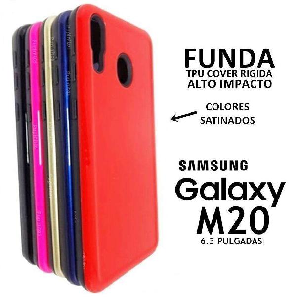 Funda Cover Rigida Alto Impacto Samsung Galaxy M20 Rosario