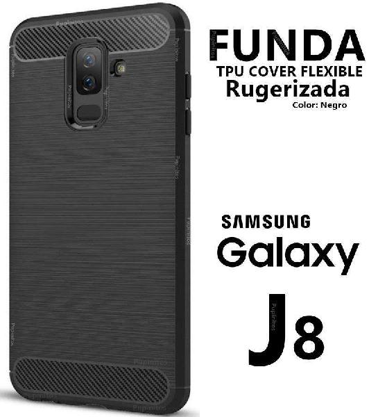 Funda Tpu Elegante Fibra De Carbono Samsung J8 Rosario