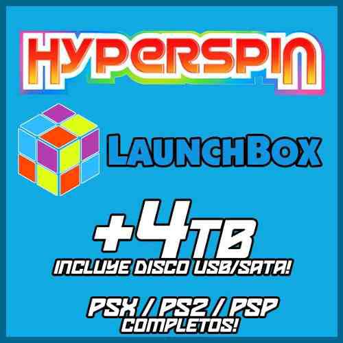 Hyperspin / Launchbox 4tb Con Disco Incluido Usb / Sata -