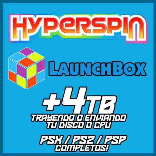 Hyperspin / Launchbox / Bigbox 4tb - Ps1 / Ps2 Y Psp Full