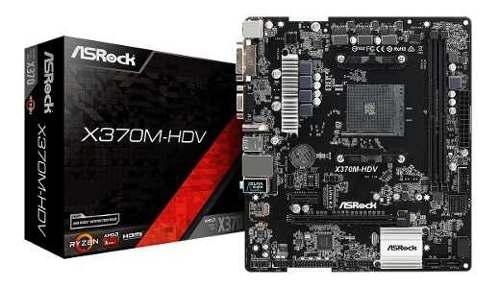 Motherboard Amd Am4 Asrock X370m-hdv Hdmi Dvi Vga