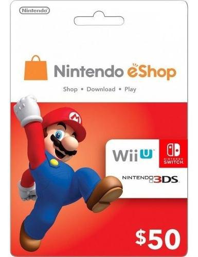 Nintendo Eshop Usa 50 Usd Switch 3ds Y Wii U - Southgames