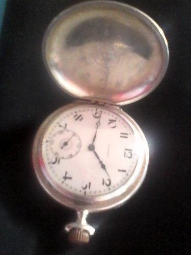 Reloj Longines Antiguo De Bolsillo Plata 900 Y Oro