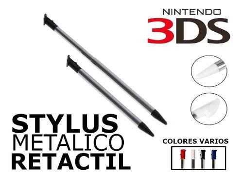 Stylus Para Nintendo 3ds Telescopico Metálico
