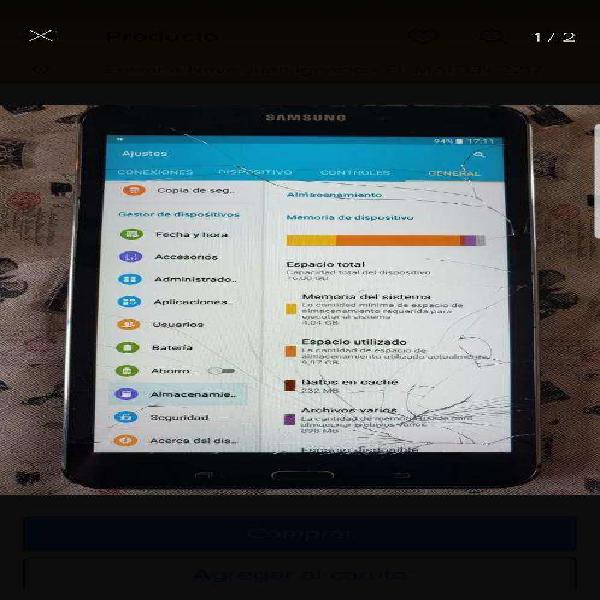 Tablet Samsung en Pleno Funcionamiento