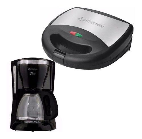 Cafetera Automatica Ultracomb 12 Pocillos + Sandwichera 3en1