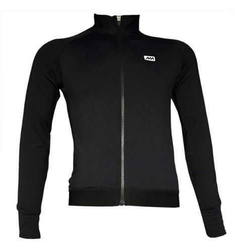 Campera Ciclismo Frizada Magenta Negra - Epic Bikes