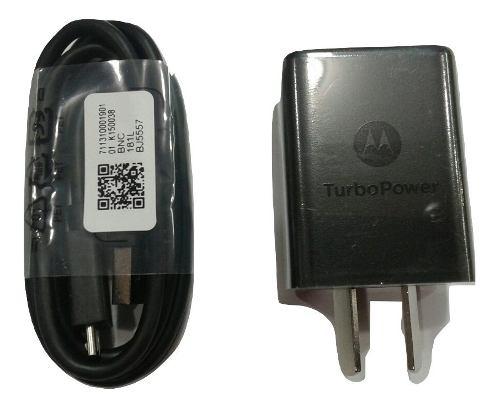 Cargador Moto G5/g5 Plus 3amp Turbo Power Original Micro Usb