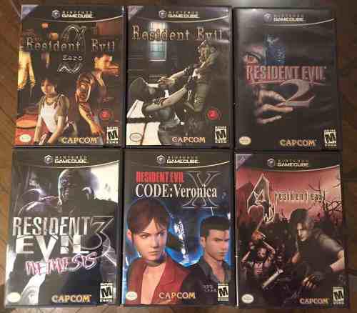 Colección Completa Resident Evil Gamecube En Perfecto