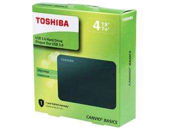 DISCO RIGIDO 4TB EXTERNO USB 2.0 3.0 TOSHIBA CANVIO BASICS