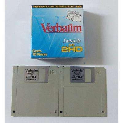 Diskettes 3.5 Pulgadas Caja X10 1.4 Mb Verbatim