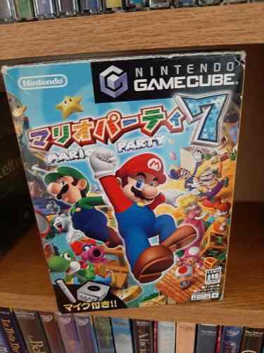 Mario Party 7 Nintendo Gamecube Japones Con Mic De Coleccion