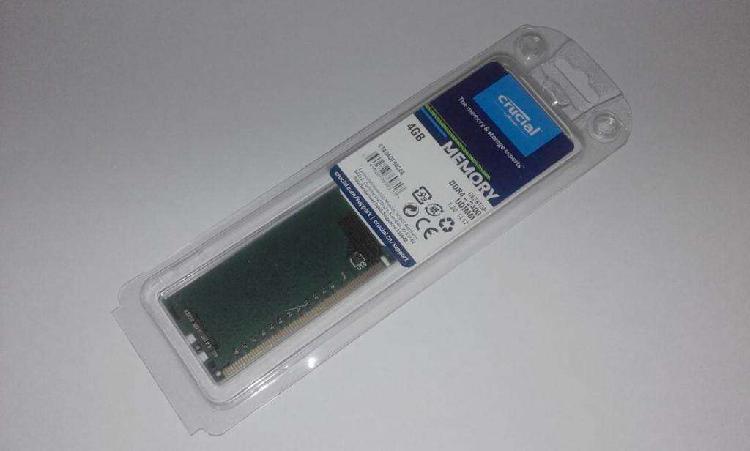 Memoria crucial DDR-2400 UDIMM (CT4G4DFS824A) NUEVAS