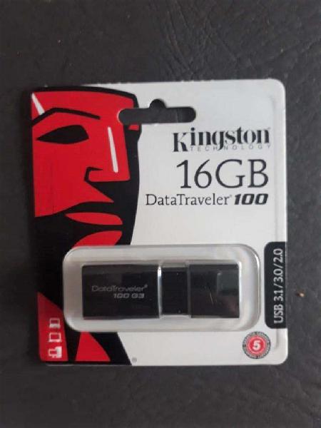 PENDRIVE KINGSTON 16GB 3.0 DATA100, ORIGINALES,