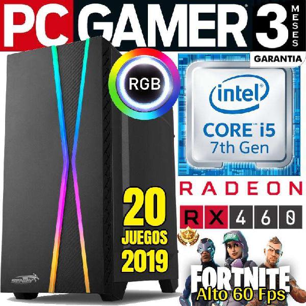 Pc Gamer Intel Core I5 7400 Rx460 Igual A Gtx 1050 20 Juegos