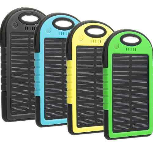 Power Bank Solar Cargador Portatil Usb 5000 Mah Celular