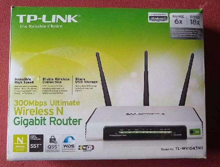 Tp Link Router Wr1043nd 300 Mbps Wifi - La Plata O Almagro