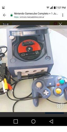 Vendo Nintendo Gamecube Completa Sin Manuales Con 1 Juego