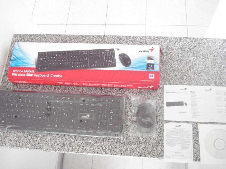 Vendo teclado y mouse inalámbricos Genius.