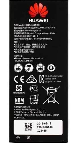 Bateria Original Huawei Y6 Scl L03 Hb4342a1rbc Local Gtia
