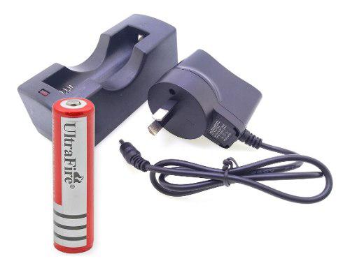 Bateria Pila 18650 7800ma Litio Recargable + Cargador 220v