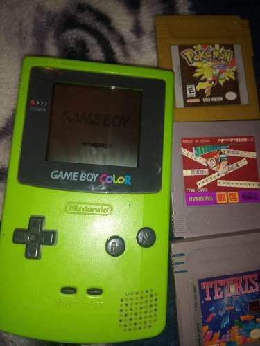 Game Boy Edicion Kiwi + 3 Juegos Originales