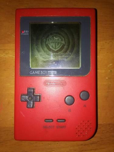 Game Boy Pocket Color Rojo Sin Pixeles Quemados.