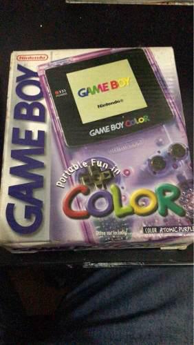 Gameboy Color Atomíc Purple Completo En Caja Nintendo