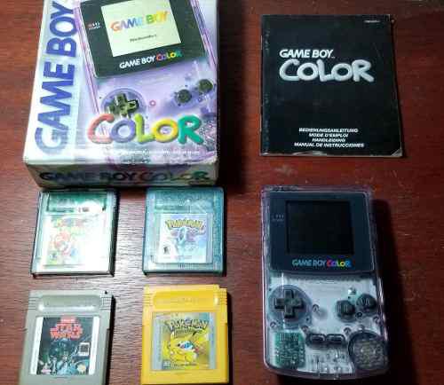 Gameboy Color + Pokemon X2 + Mario + Star Wars