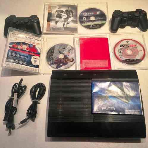 Playstation 3 Sony 250 Gb + 2 Joysticks + Fifa Y Pes