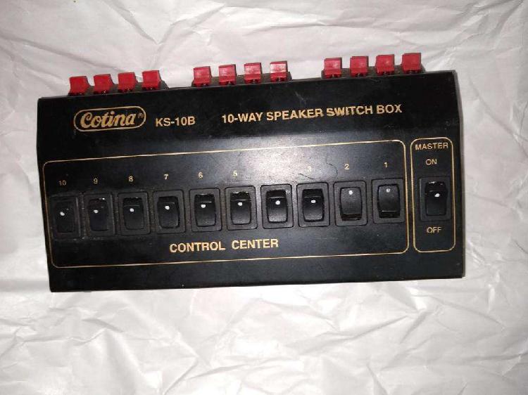 CONTROL CENTER COTINA KS-10B 10 WAY SPEAKER SWITCH BOX